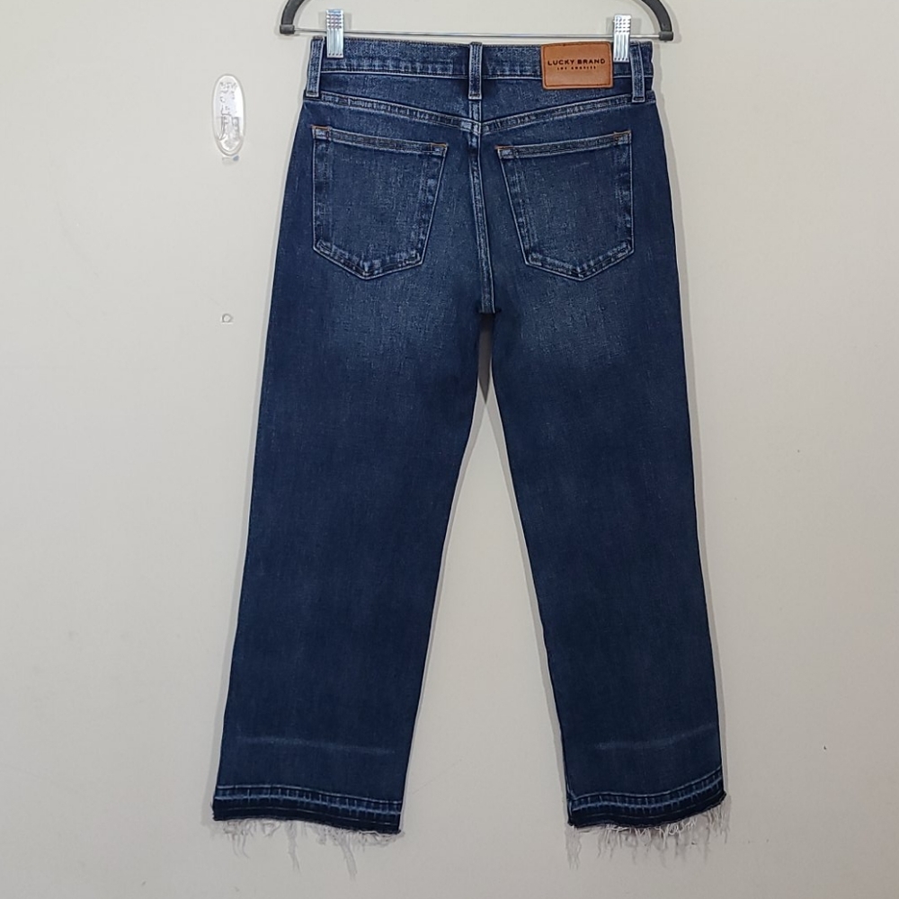 Lucky Brand Women's Mid Rise Crop Wide Leg Jean - Picture 4 of 12